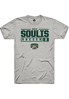 Maia Soulis  Ohio Bobcats Ash Rally NIL Stacked Box Short Sleeve T Shirt