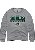 Maia Soulis  Rally Ohio Bobcats Mens Graphite NIL Stacked Box Long Sleeve Crew Sweatshirt