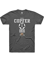 Maria Copfer  Ohio Bobcats Dark Grey Rally NIL Sport Icon Short Sleeve T Shirt