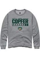 Maria Copfer  Rally Ohio Bobcats Mens Graphite NIL Stacked Box Long Sleeve Crew Sweatshirt