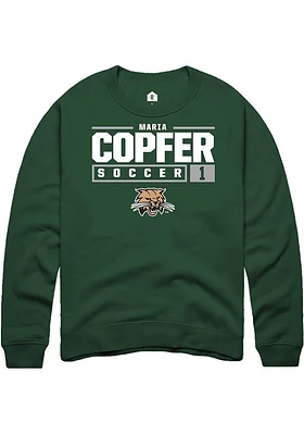 Maria Copfer Rally Ohio Bobcats Mens NIL Stacked Box Long Sleeve Crew Sweatshirt