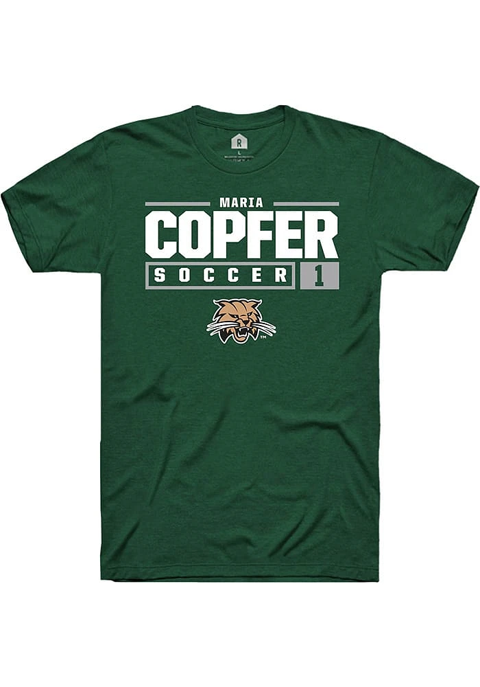 Maria Copfer Ohio Bobcats Rally NIL Stacked Box Short Sleeve T Shirt