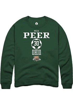 Melia Peer Rally Ohio Bobcats Mens NIL Sport Icon Long Sleeve Crew Sweatshirt