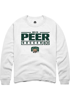 Melia Peer Rally Ohio Bobcats Mens NIL Stacked Box Long Sleeve Crew Sweatshirt