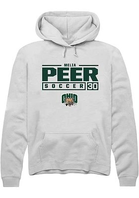 Melia Peer Rally Ohio Bobcats Mens NIL Stacked Box Long Sleeve Hoodie
