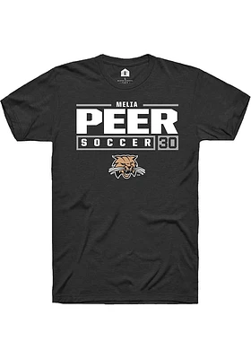 Melia Peer Ohio Bobcats Rally NIL Stacked Box Short Sleeve T Shirt