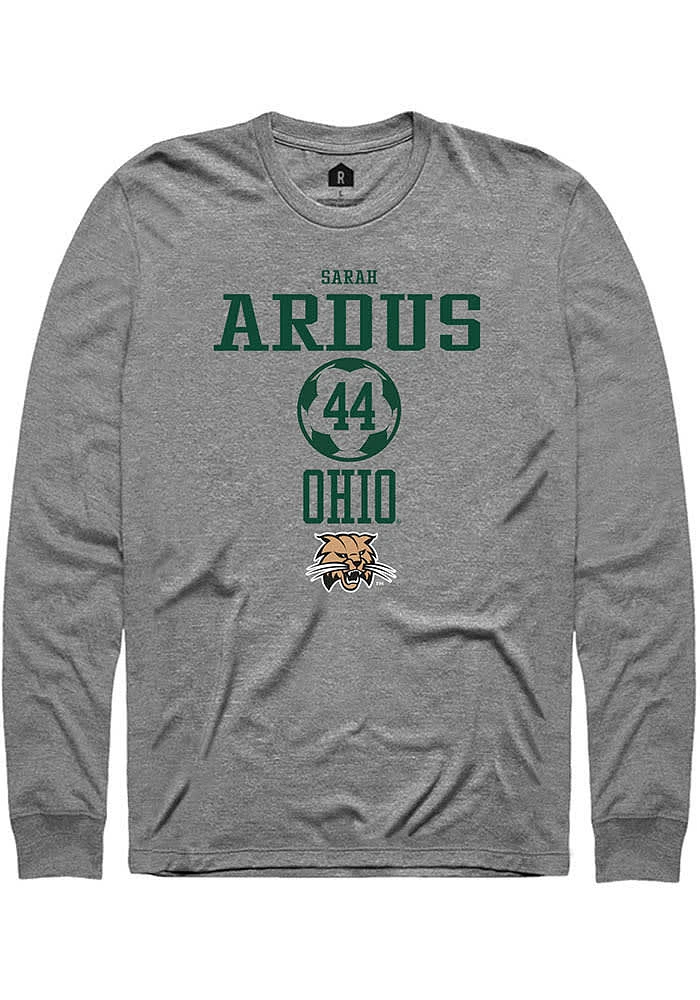 Sarah Ardus  Ohio Bobcats Graphite Rally NIL Sport Icon Long Sleeve T Shirt