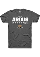 Sarah Ardus  Ohio Bobcats Dark Grey Rally NIL Stacked Box Short Sleeve T Shirt