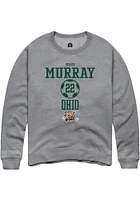 Scout Murray  Rally Ohio Bobcats Mens Graphite NIL Sport Icon Long Sleeve Crew Sweatshirt