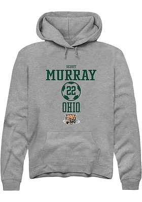 Scout Murray  Rally Ohio Bobcats Mens Graphite NIL Sport Icon Long Sleeve Hoodie