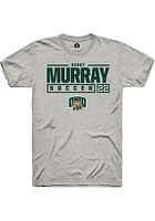 Scout Murray  Ohio Bobcats Ash Rally NIL Stacked Box Short Sleeve T Shirt