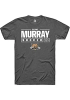 Scout Murray  Ohio Bobcats Dark Grey Rally NIL Stacked Box Short Sleeve T Shirt