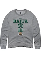 Tavyn Baffa  Rally Ohio Bobcats Mens Graphite NIL Sport Icon Long Sleeve Crew Sweatshirt