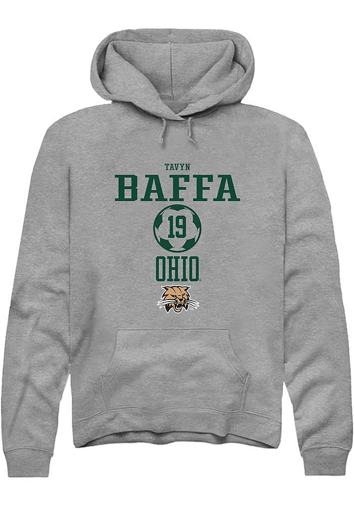 Tavyn Baffa Rally Ohio Bobcats Mens Graphite NIL Sport Icon Long Sleeve Hoodie