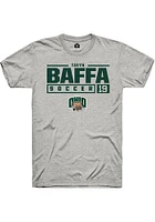 Tavyn Baffa  Ohio Bobcats Ash Rally NIL Stacked Box Short Sleeve T Shirt