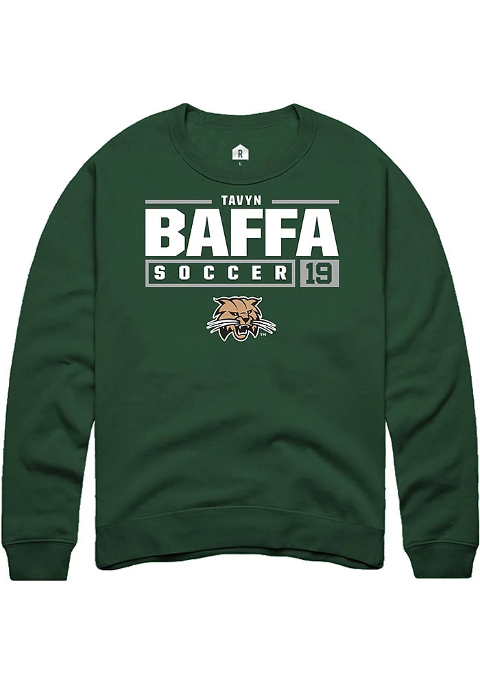 Tavyn Baffa Rally Ohio Bobcats Mens NIL Stacked Box Long Sleeve Crew Sweatshirt