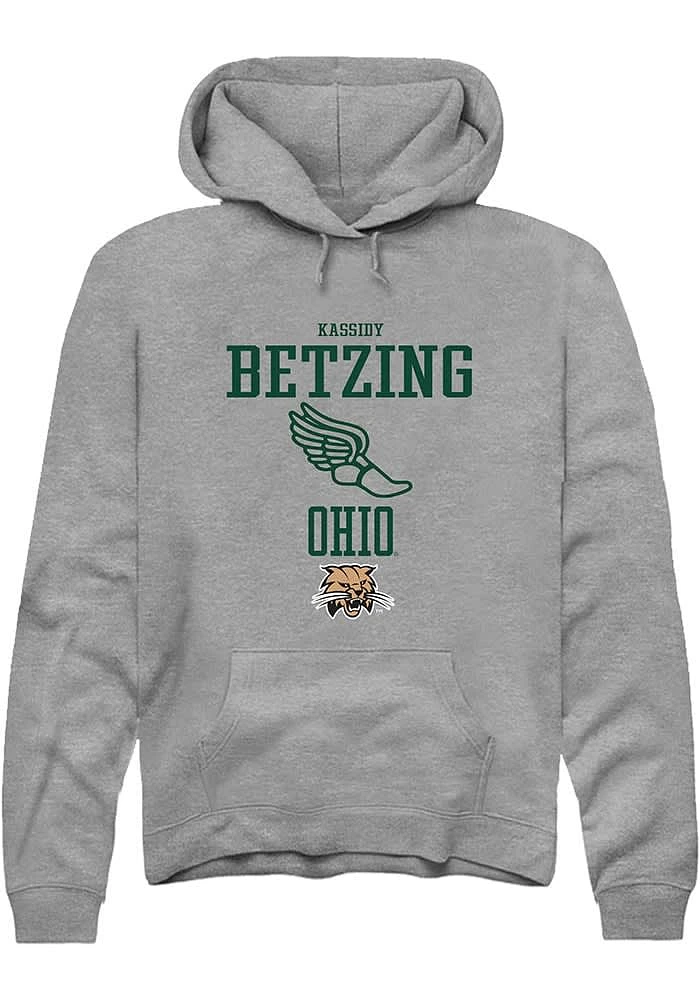 Kassidy Betzing  Rally Ohio Bobcats Mens Graphite NIL Sport Icon Long Sleeve Hoodie