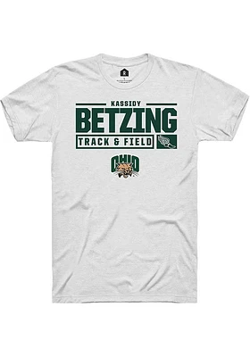 Kassidy Betzing Ohio Bobcats Rally NIL Stacked Box Short Sleeve T Shirt