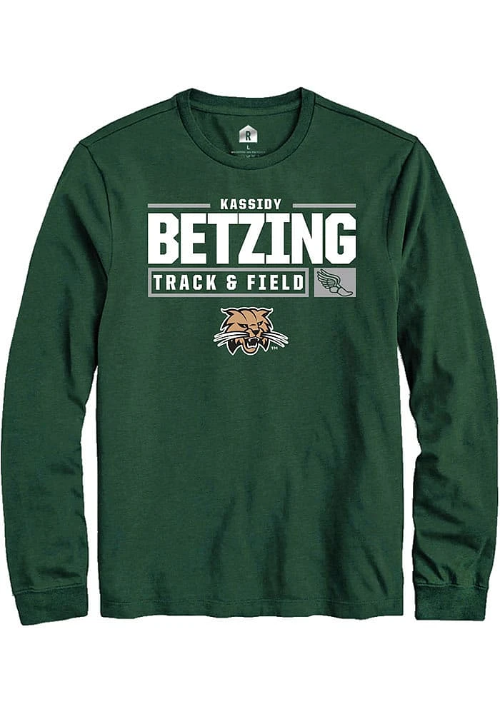 Kassidy Betzing Ohio Bobcats Rally NIL Stacked Box Long Sleeve T Shirt