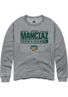 Larissa Manciaz  Rally Ohio Bobcats Mens Graphite NIL Stacked Box Long Sleeve Crew Sweatshirt