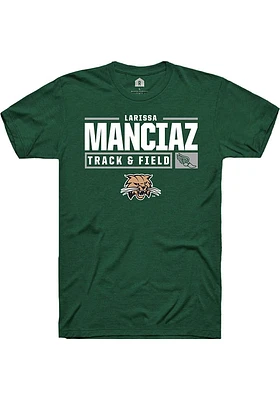 Larissa Manciaz Ohio Bobcats Rally NIL Stacked Box Short Sleeve T Shirt