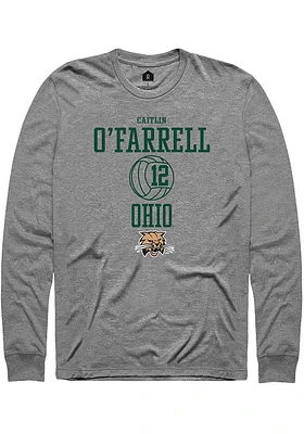 Caitlin O’Farrell  Ohio Bobcats Graphite Rally NIL Sport Icon Long Sleeve T Shirt