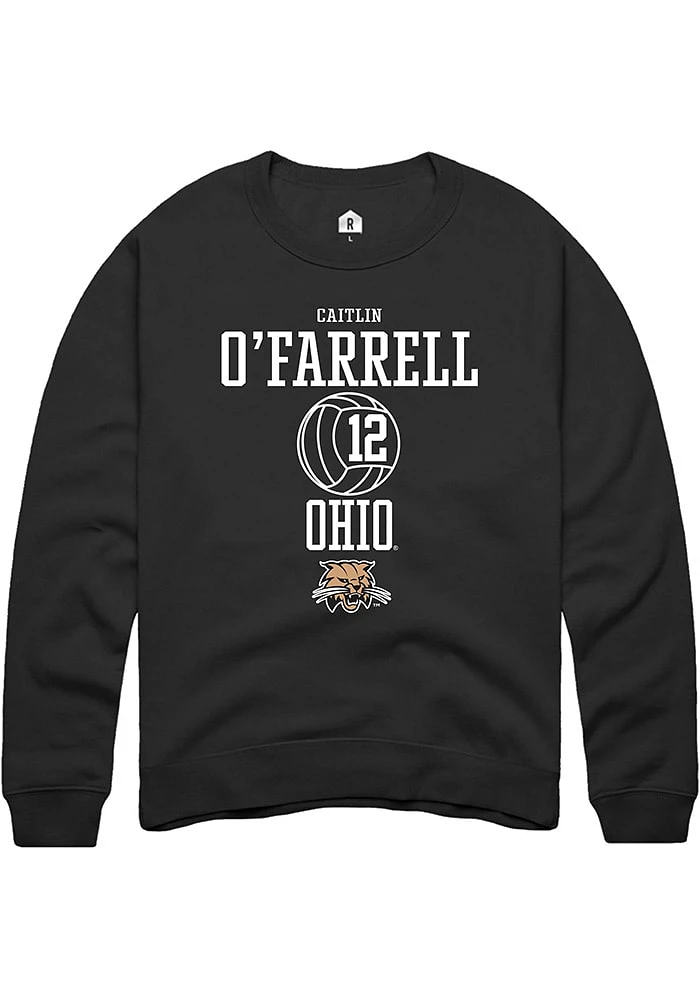 Caitlin O’Farrell Rally Ohio Bobcats Mens NIL Sport Icon Long Sleeve Crew Sweatshirt