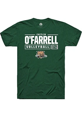 Caitlin O’Farrell Ohio Bobcats Rally NIL Stacked Box Short Sleeve T Shirt