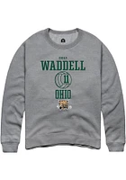 Emily Waddell  Rally Ohio Bobcats Mens Graphite NIL Sport Icon Long Sleeve Crew Sweatshirt