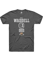 Emily Waddell  Ohio Bobcats Dark Grey Rally NIL Sport Icon Short Sleeve T Shirt