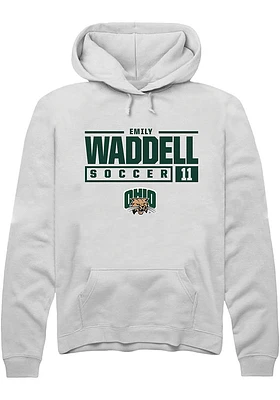 Emily Waddell Rally Ohio Bobcats Mens NIL Stacked Box Long Sleeve Hoodie