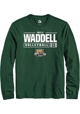 Emily Waddell Ohio Bobcats Rally NIL Stacked Box Long Sleeve T Shirt