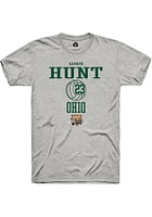 Kamryn Hunt  Ohio Bobcats Ash Rally NIL Sport Icon Short Sleeve T Shirt