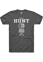 Kamryn Hunt  Ohio Bobcats Dark Grey Rally NIL Sport Icon Short Sleeve T Shirt