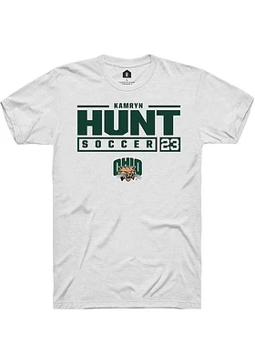 Kamryn Hunt Ohio Bobcats Rally NIL Stacked Box Short Sleeve T Shirt