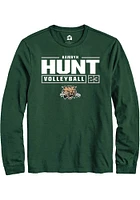 Kamryn Hunt Ohio Bobcats Rally NIL Stacked Box Long Sleeve T Shirt