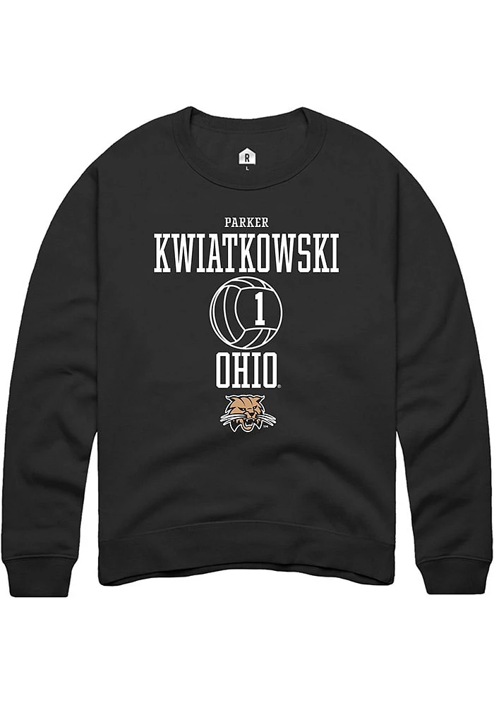 Parker Kwiatkowski Rally Ohio Bobcats Mens NIL Sport Icon Long Sleeve Crew Sweatshirt