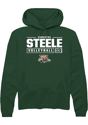 Samantha Steele Rally Ohio Bobcats Mens NIL Stacked Box Long Sleeve Hoodie