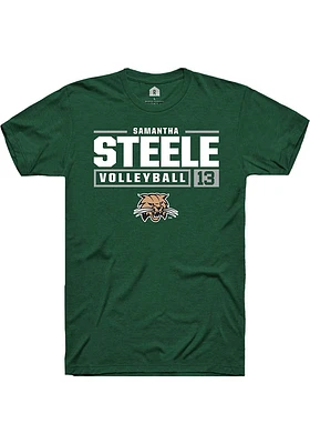 Samantha Steele Ohio Bobcats Rally NIL Stacked Box Short Sleeve T Shirt