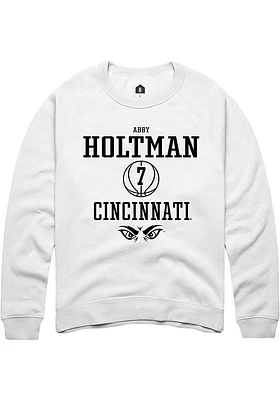 Abby Holtman Rally Cincinnati Bearcats Mens NIL Sport Icon Long Sleeve Crew Sweatshirt