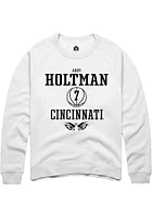 Abby Holtman Rally Cincinnati Bearcats Mens NIL Sport Icon Long Sleeve Crew Sweatshirt