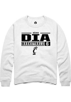 A√Øcha Dia Rally Mens Cincinnati Bearcats NIL Stacked Box Crew Sweatshirt