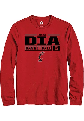 A√Øcha Dia Rally Mens Cincinnati Bearcats NIL Stacked Box Tee