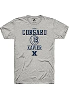 Lucia Corsaro  Xavier Musketeers Ash Rally NIL Sport Icon Short Sleeve T Shirt