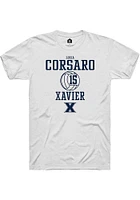 Lucia Corsaro  Xavier Musketeers White Rally NIL Sport Icon Short Sleeve T Shirt