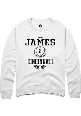 Jizzle James Rally Cincinnati Bearcats Mens NIL Sport Icon Long Sleeve Crew Sweatshirt