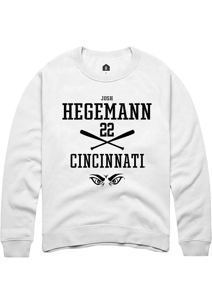 Josh Hegemann Rally Cincinnati Bearcats Mens NIL Sport Icon Long Sleeve Crew Sweatshirt