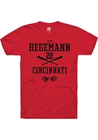 Josh Hegemann Cincinnati Bearcats Rally NIL Sport Icon Short Sleeve T Shirt