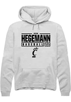 Josh Hegemann Rally Cincinnati Bearcats Mens NIL Stacked Box Long Sleeve Hoodie