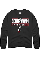 Kyle Schupmann Rally Cincinnati Bearcats Mens NIL Stacked Box Long Sleeve Crew Sweatshirt